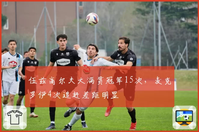 伍兹高尔夫大满贯冠军15次，麦克罗伊4次追赶差距明显